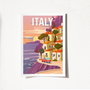 Wallity Italy Positano - 2013 Póster A3 Acabado Mate Satinado 29,7 x 42 cm